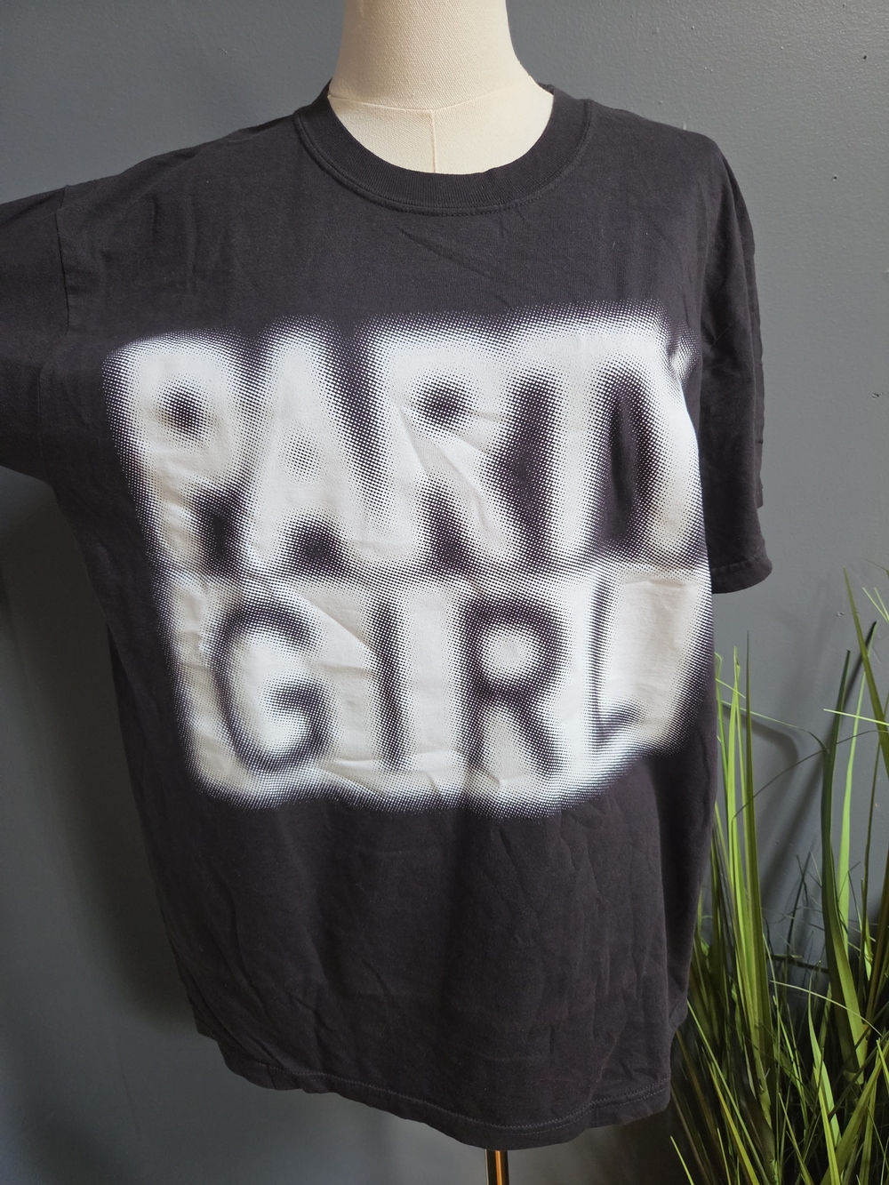 Official Charli XCX PARTY GIRL Graphic Tee Large BRAT Era Black T-Shirt